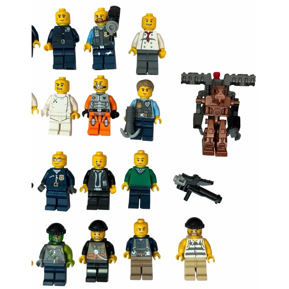 LEGO Minifigures Lot - Police, Space, Chef,  Construction, and More